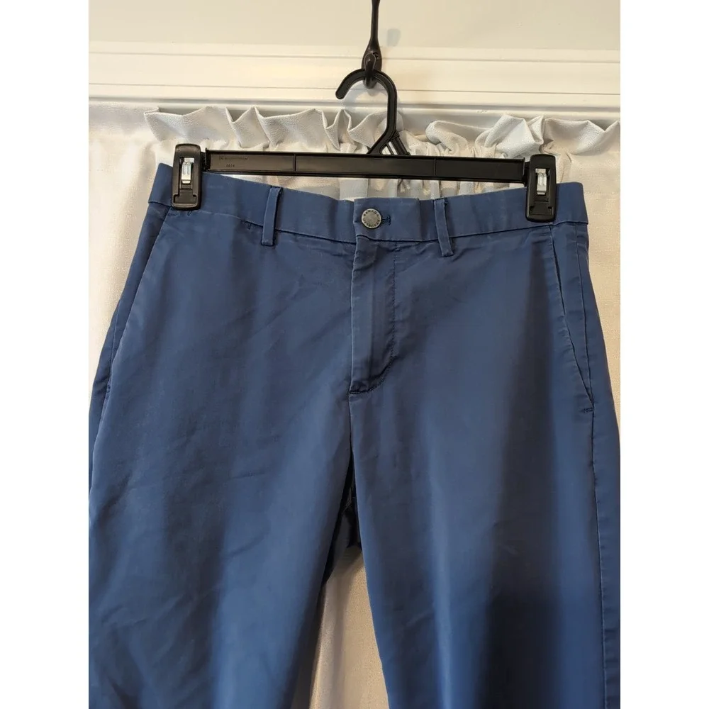 Banana Republic Men's‎ Slim Fit Flat Front Pants, Blue, Size 30X30